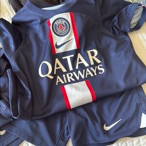 Nike Blue and Red Jerseys with Iconic Branding